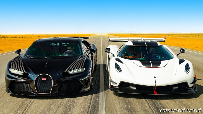 Bugatti Chiron Vs. Koenigsegg Jesko è una battaglia emozionante di potenza e peso / Carscoops